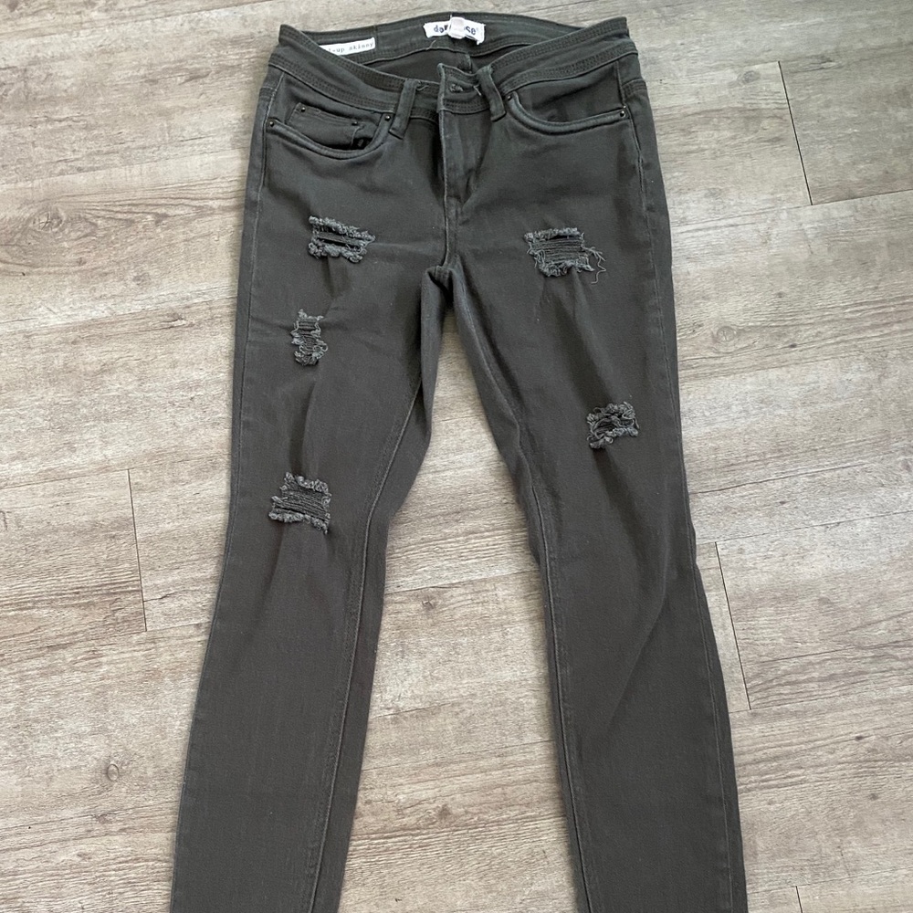Distressed jeans